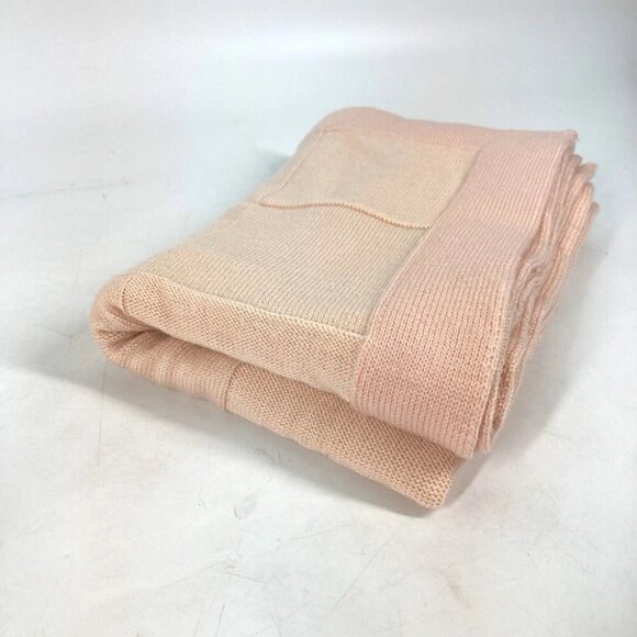 HERMES baby baby blanket blanket wool Pink Based - Picture 1 of 16